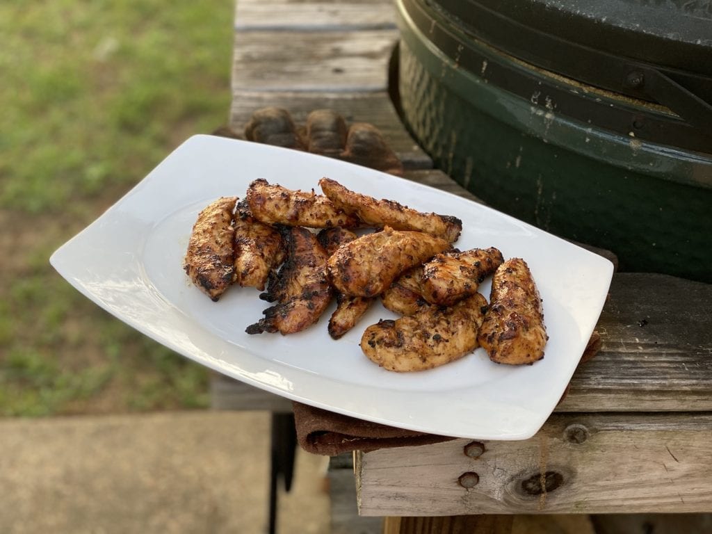 Smoked Chicken Tender Plated