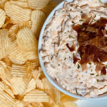 Baked Potato Dip with Bacon