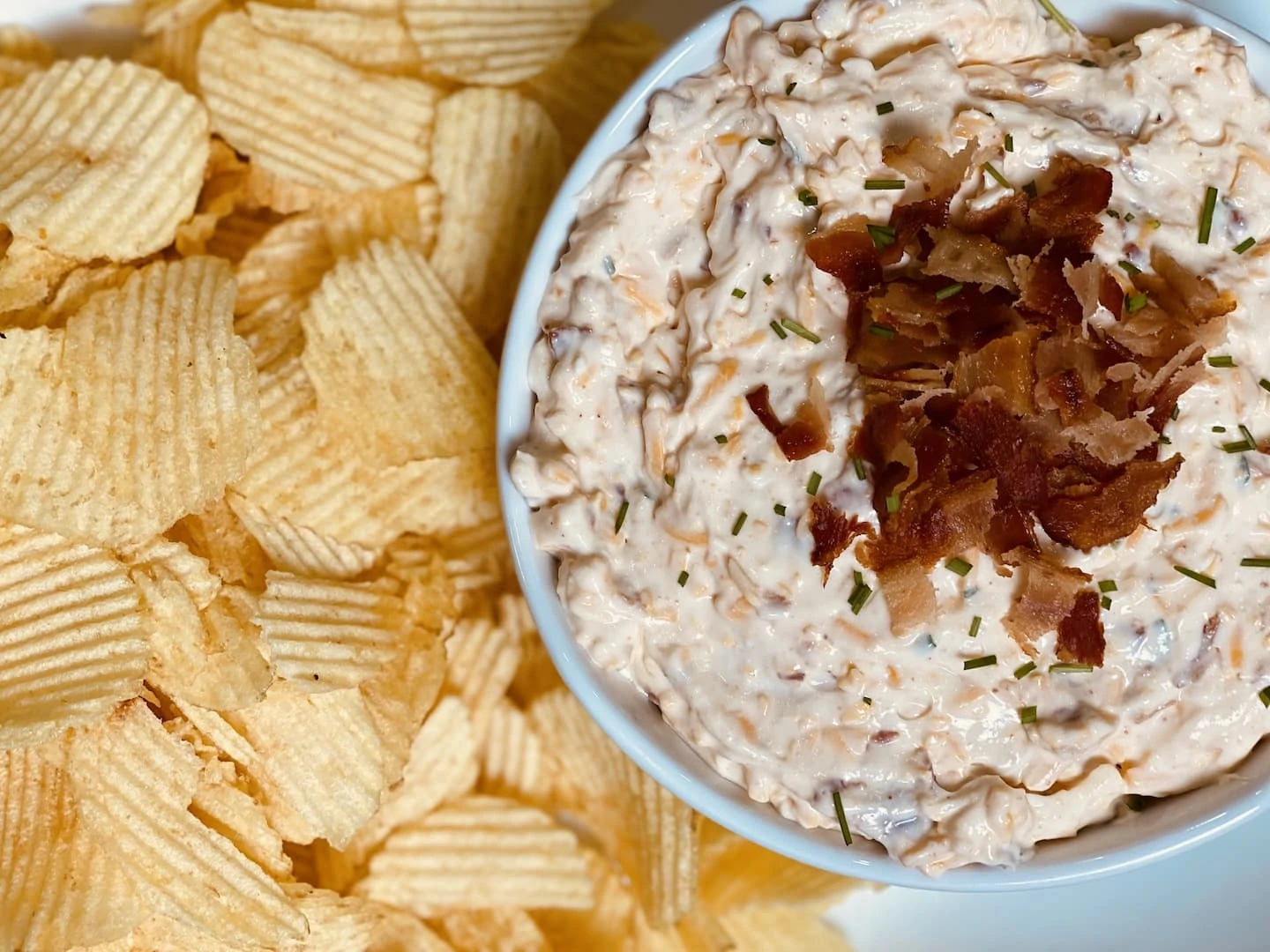 Baked Potato Dip with Bacon
