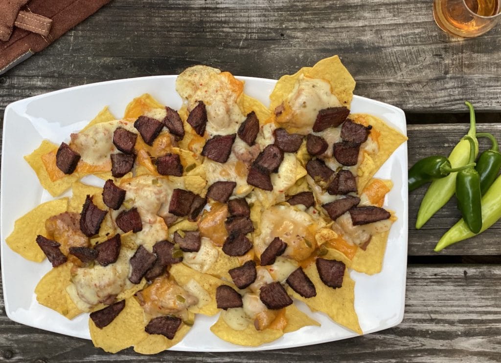 Smoked Nachos on the plate