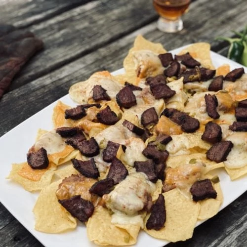 Smoked Nachos plated