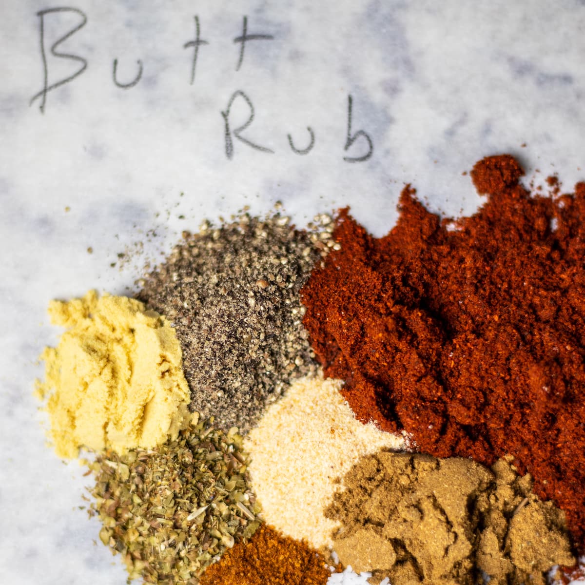 spices from the recipe.